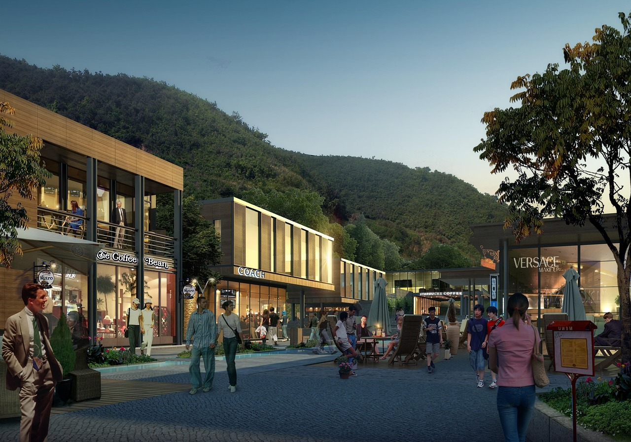 An architectural rendering of a future urban development in Atlanta