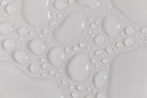 White ceiling with water drops