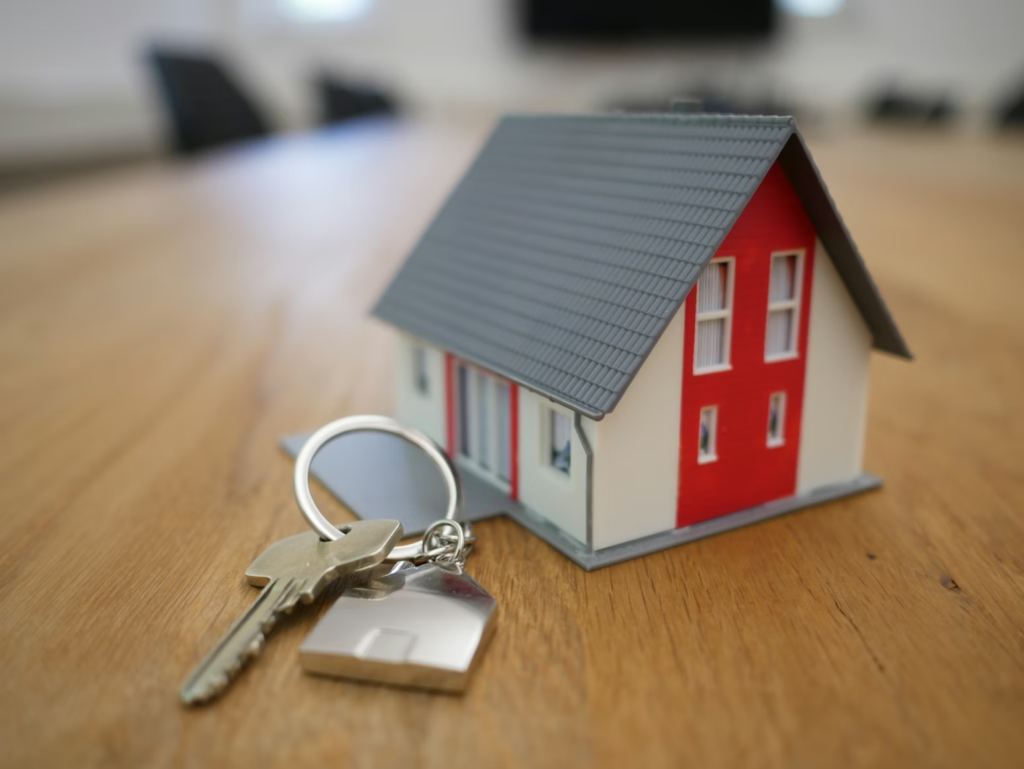 Keys to a rental property.