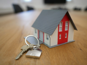 Keys to a rental property.